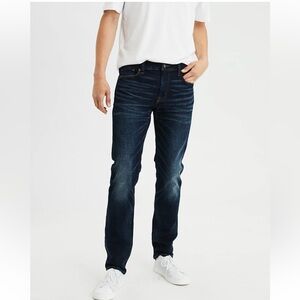 American Eagle‎ Next Level Flex Slim Straight Dark Blue Jeans. Size 33x32 (16JM)